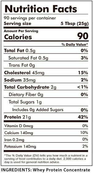 Raw Grass Fed Whey Protein Powder, Unflavored 1 Ingredient, No Additives or Fillers, Undenatured, Made in USA, 5 lb