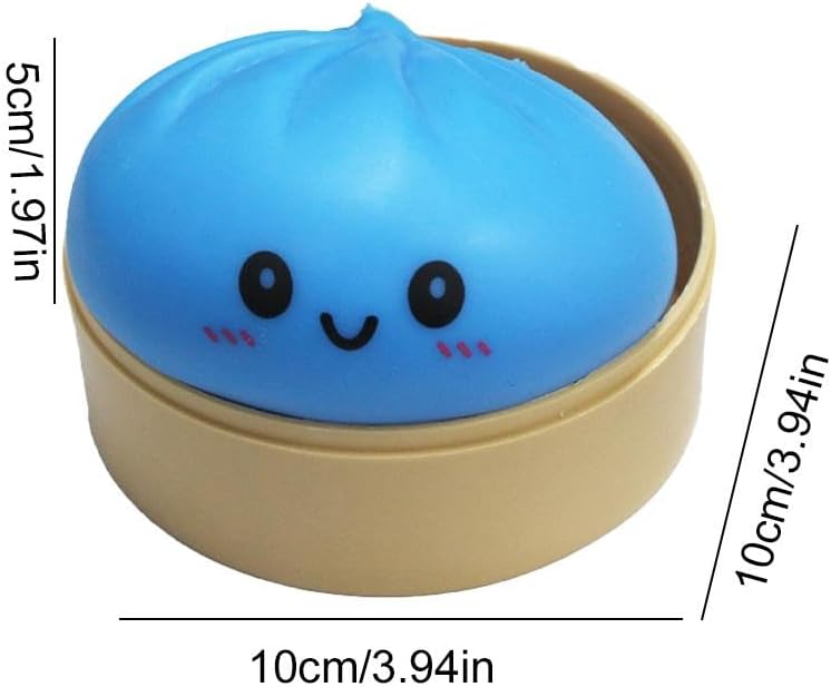 Dumpling Squishies, Glitter Dumpling Mystery Box, Colorful Dumplings Stress Balls Fidget Sensory