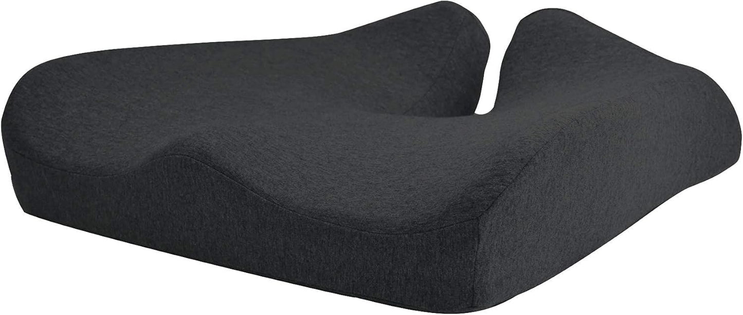 Cushion Lab Patented Pressure Relief Seat Cushion for Long Sitting Hours on Office & Home Chair - Extra-Dense Memory Foam for Soft Support. Car Pad