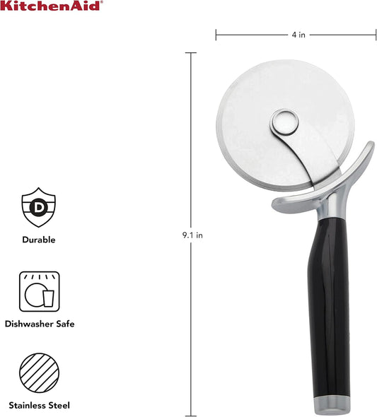 KitchenAid Classic Pizza Wheel with Sharp Blade For Cutting Through Crusts, Pies and