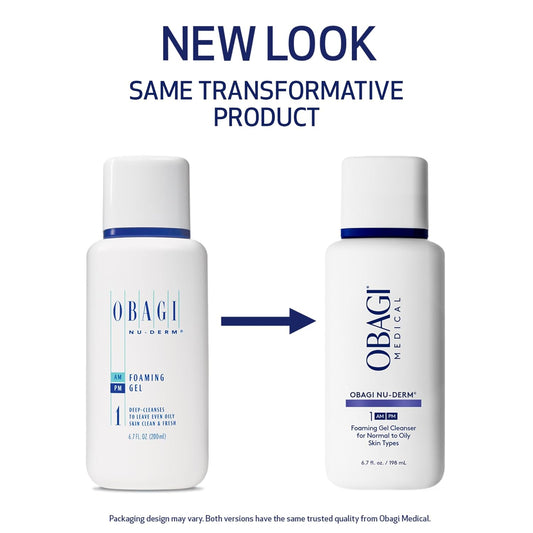 Obagi Nu-Derm Foaming Gel Cleanser for Face Deep-Cleansing & Hydrating Facial Cleanser with Aloe Vera For Normal to Oily Skin Types