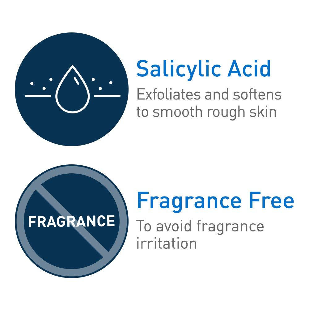 CeraVe Moisturizing Cream with Salicylic Acid, Exfoliating Body Cream with Lactic & Hyaluronic Acid, Niacinamide, and