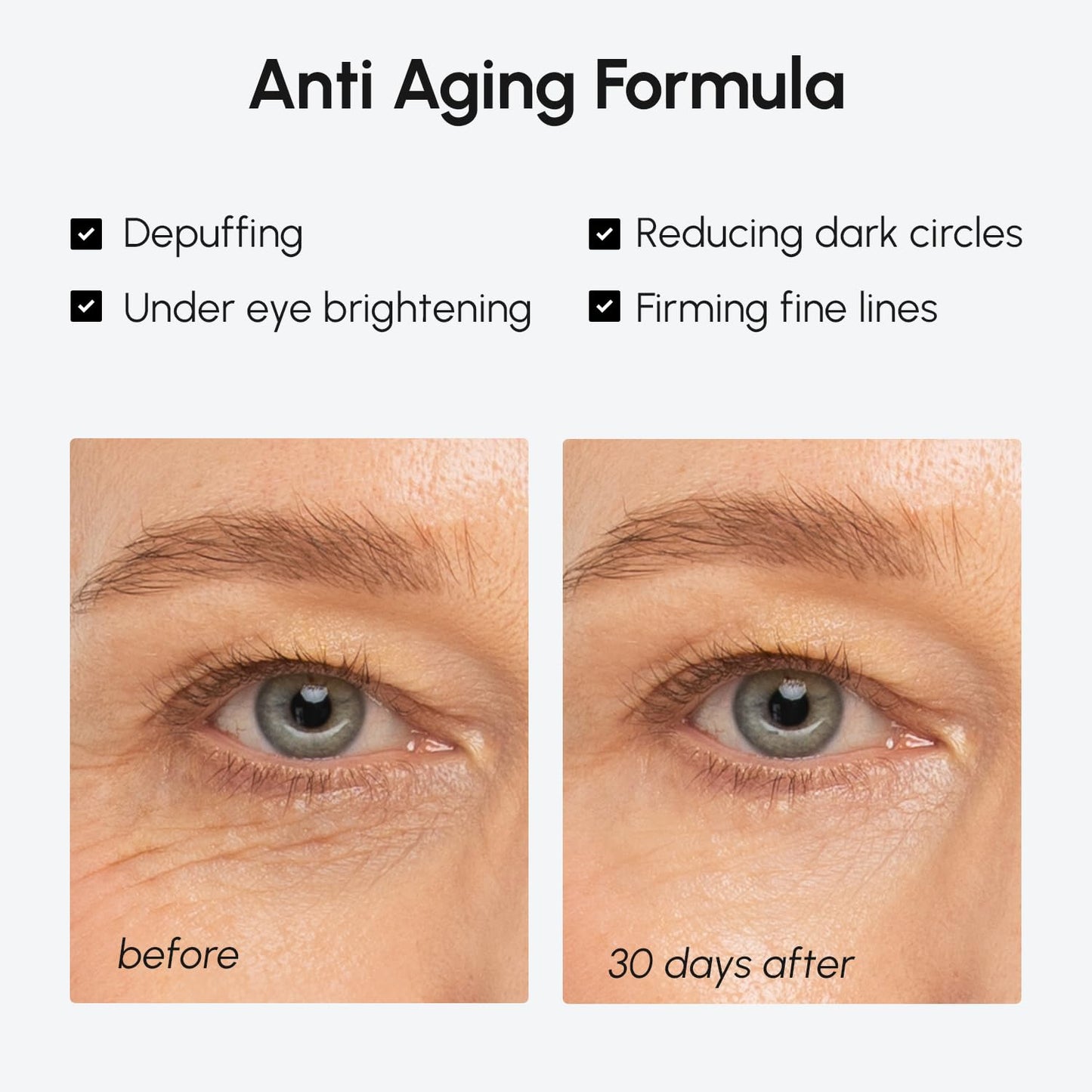 MAREE Under Eye Balm Stick Hydrating Retinol Caffeine Under Eye Brightener Stick for Older Women Collagen Undereye Cream for Dark Circles & Wrinkles