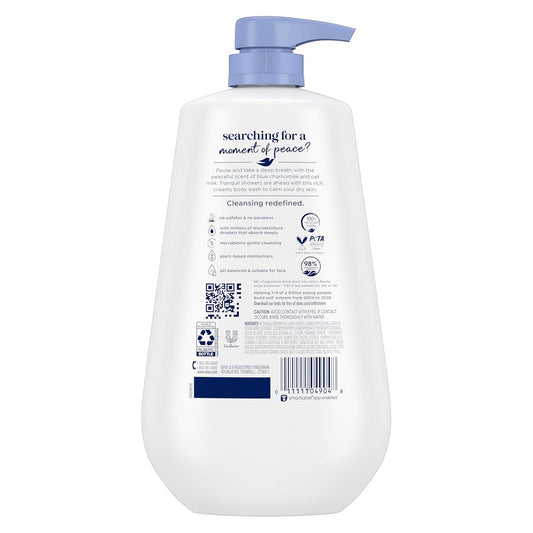 Dove Body Wash with Pump Anti-Stress Blue Chamomile & Oat