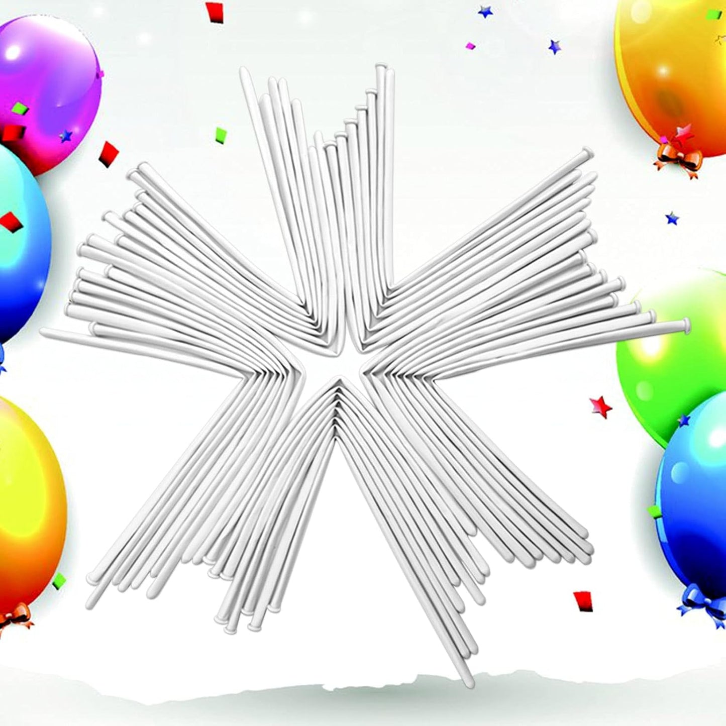 100Pcs clear 260 Balloons Clear Long Skinny Latex Balloon for Animal