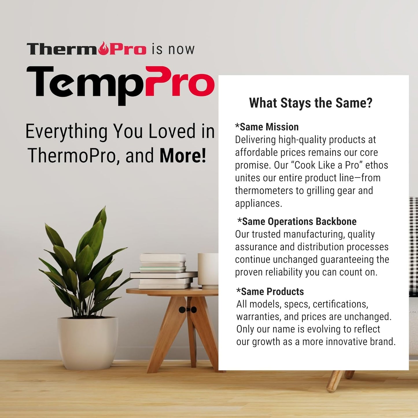 TempPro TP50 Digital Hygrometer Indoor Thermometer Room Thermometer and Humidity Gauge with Temperature Humidity Monitor