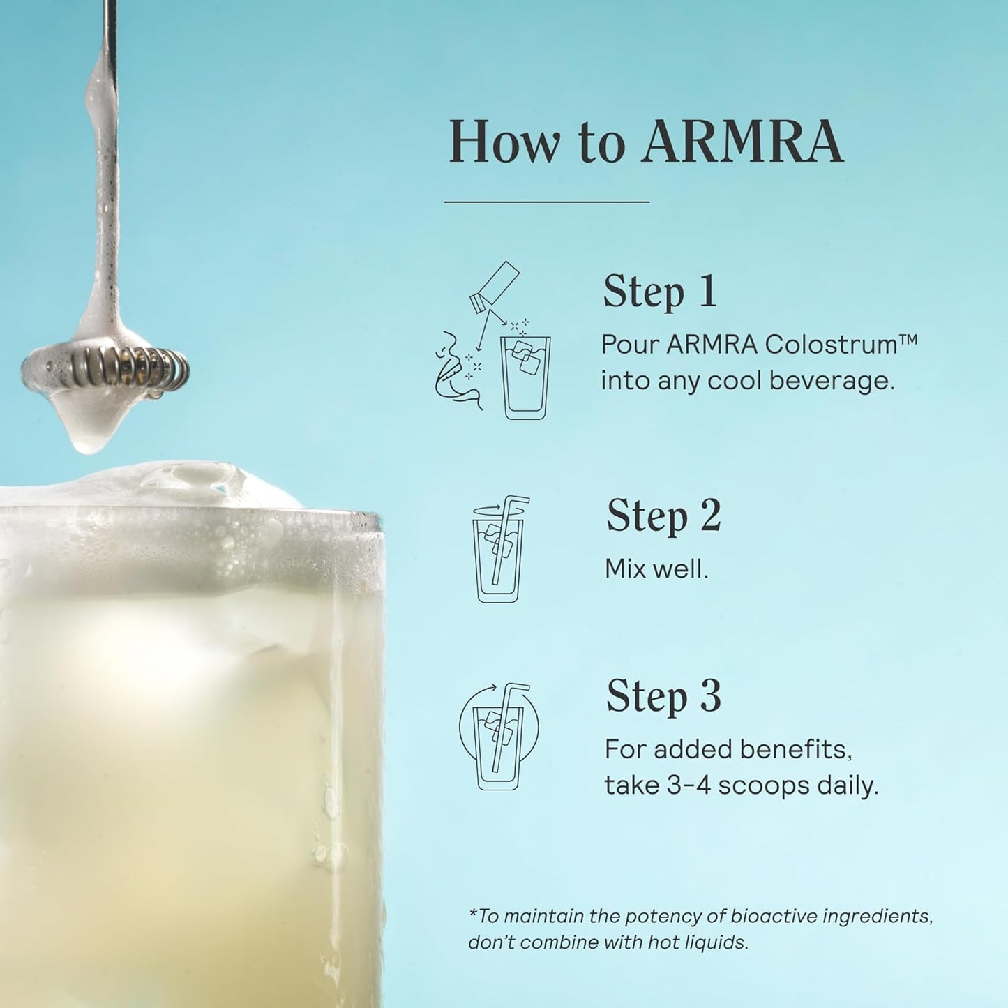 ARMRA Colostrum Powder, Unflavored, Gut Health & Bloating, Skin & Hair, Immunity, Keto, Gluten & Fat-Free, 120 Servings