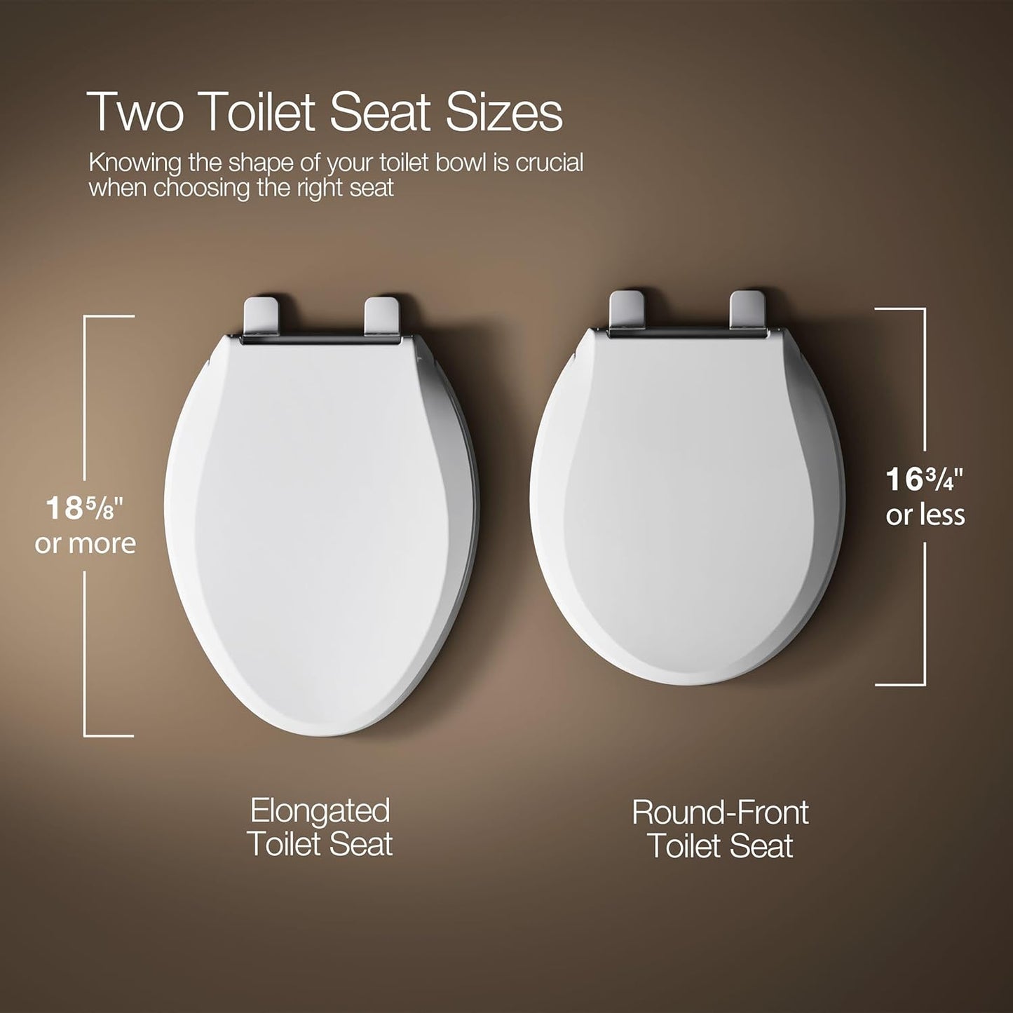 KOHLER 4636-RL-0 Cachet ReadyLatch Elongated Toilet Seat Slow Close, Soft Close Toilet Seat Quiet