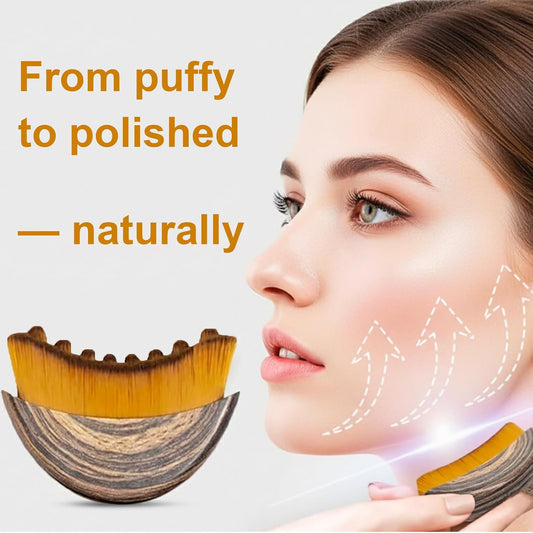 Stainless Steel Gua Sha Tool & Lymphatic Drainage Face Brush Set, TWPER Facial Massage Kit for Jawline Sculpting Puffiness Lifting