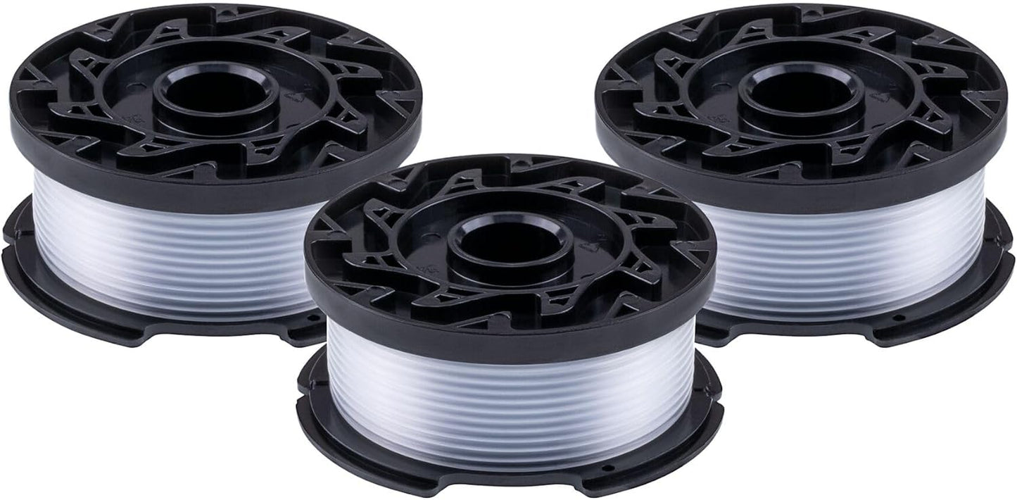 BLACK+DECKER Weed Eater String, Trimmer Line, 3-Pack, 30-Feet of Replacement Spool, 0.065-Inch Diameter