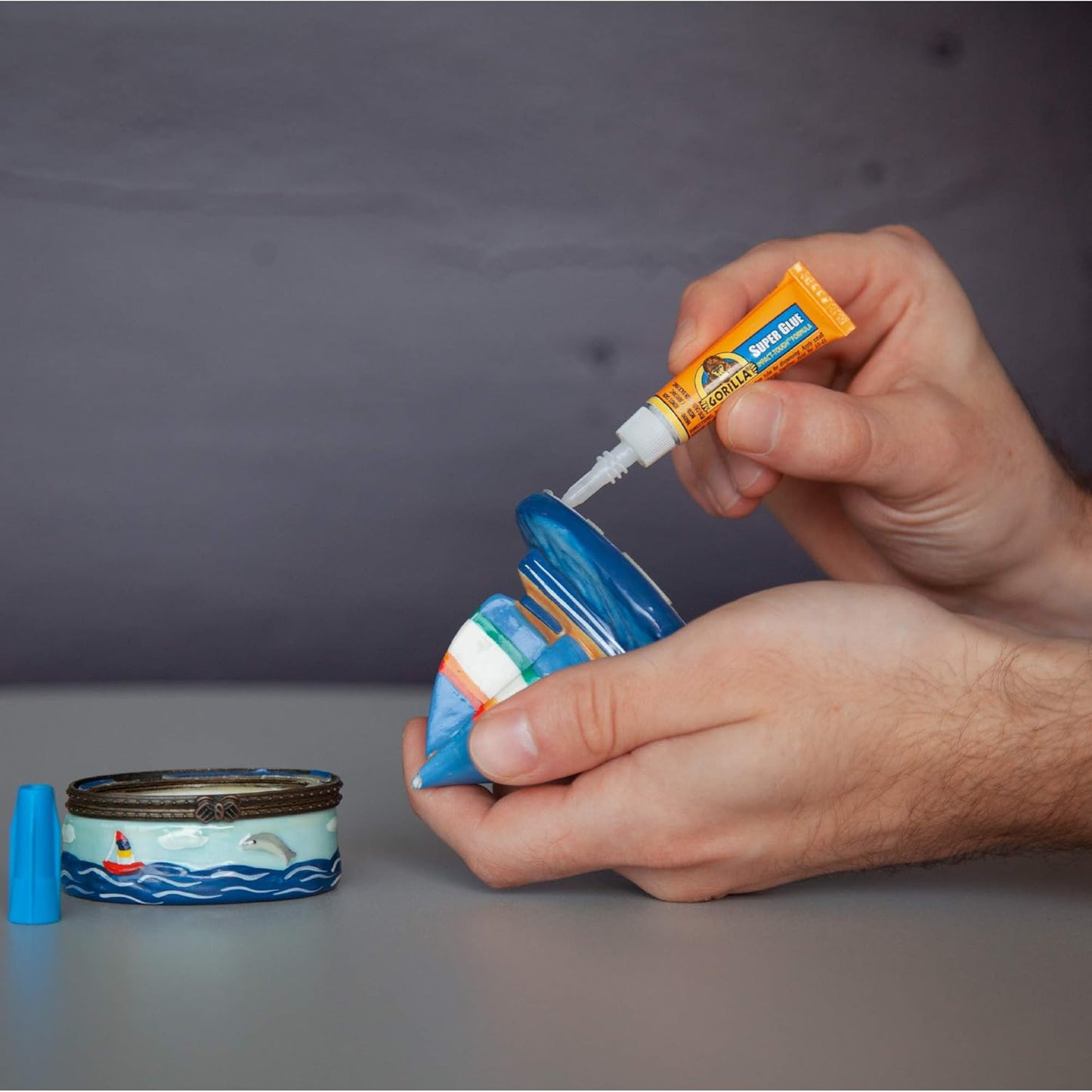 Gorilla Super Glue, FastSetting, ImpactTough AllPurpose Adhesive with Anti-Clog Cap, 4 -3 g Tubes - Clear