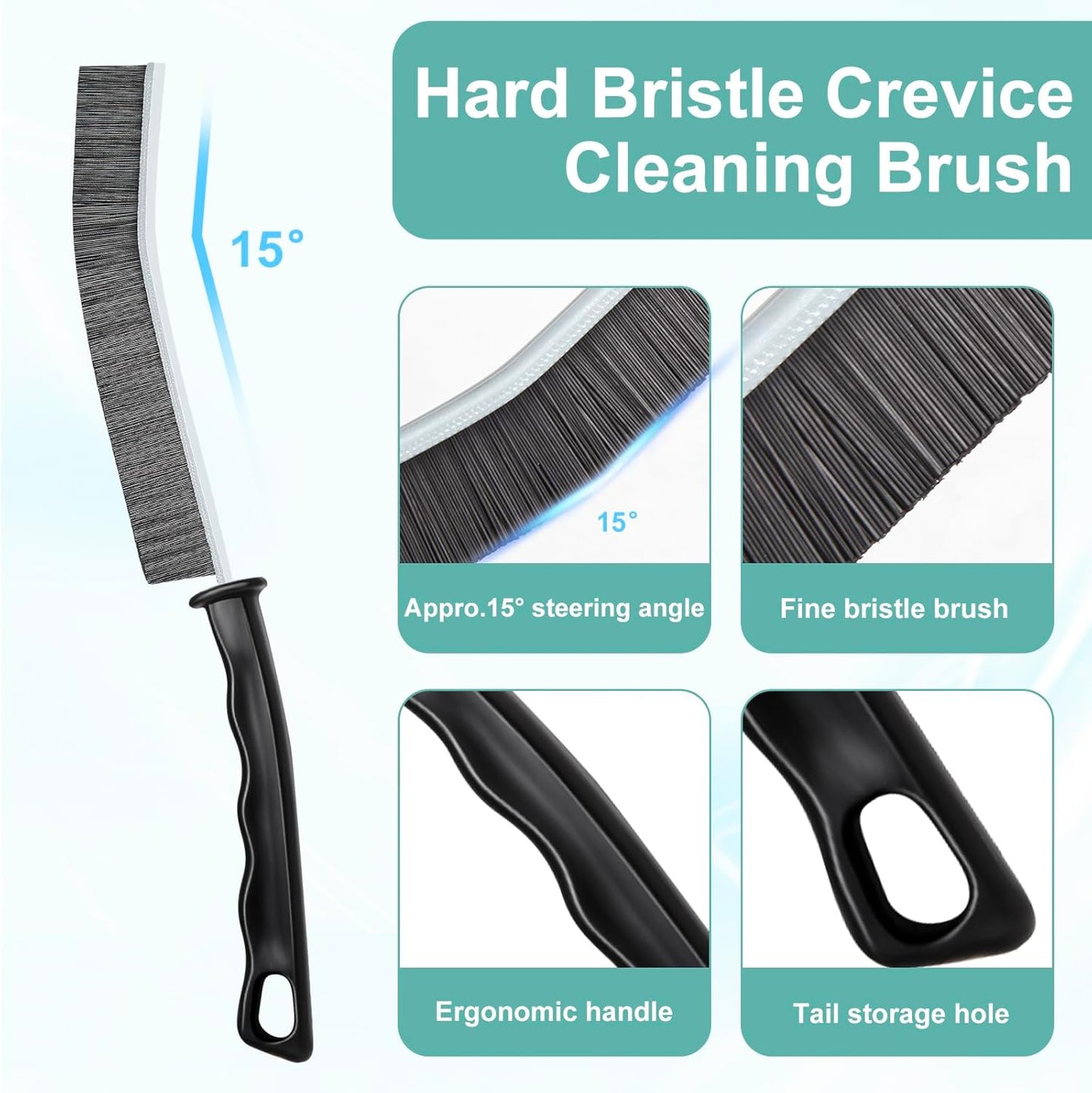 Crevice Cleaning BrushHard-Bristled Grout Brush2026 New Multifunctional Gap Cleaning Brush ToolDead Corners Brushes for Bathroom Kitchen Tiles Window
