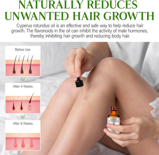 GOGIFTGO Cyperus Rotundus Oil,Cyperus Oil,Cyprus Rotundus Oil for Hair Removal,Cyperus Oil Natural, Soothing and gentle,Reducing Body Hair