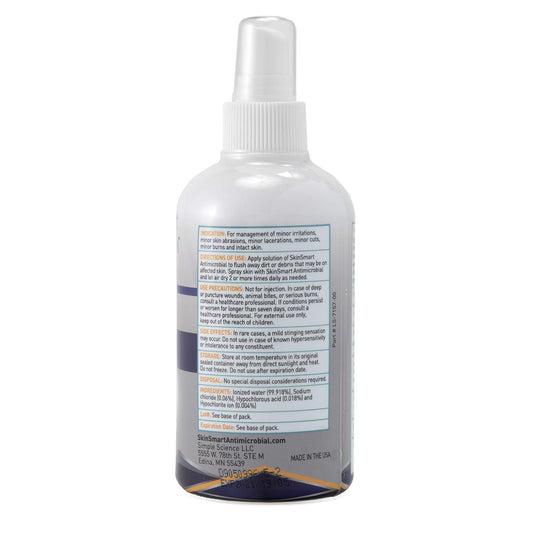 SkinSmart Antimicrobial Facial Cleanser for Breakouts & Blemishes; Hypochlorous Acid Formula Targets Bacteria to Reduce Skin Irritation and Flush