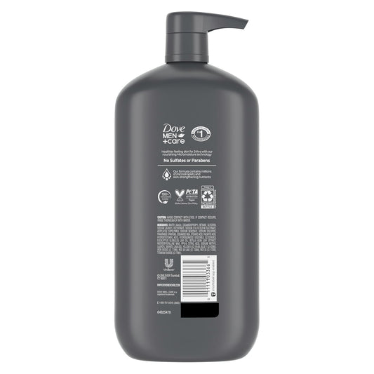 DOVE MEN + CARE Relaxing Blue Eucalyptus + Birch Body and Face Wash with 24-Hour Nourishing Micromoisture Technology Body Wash for Men 30 oz