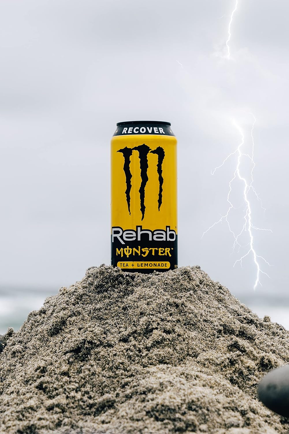 Monster Rehab Tea + Lemonade + Energy, Energy Drink 15.5 Ounce, Energy Iced Tea5
