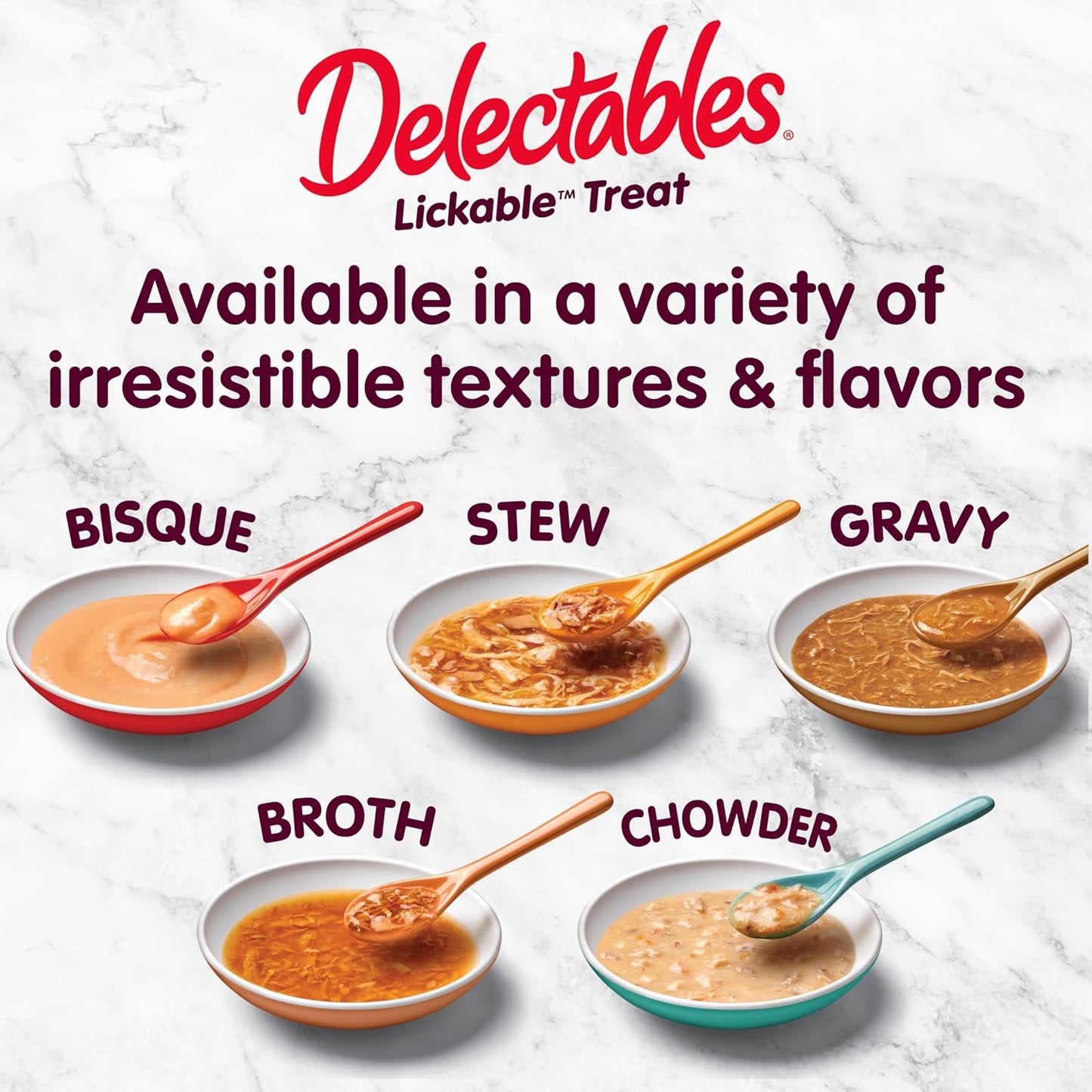 Delectables Lickable Treat Stew Wet Cat Treat Variety Pack, Food Topper, Hydrating, Grain-Free, No Fillers, No By-Products, No Added