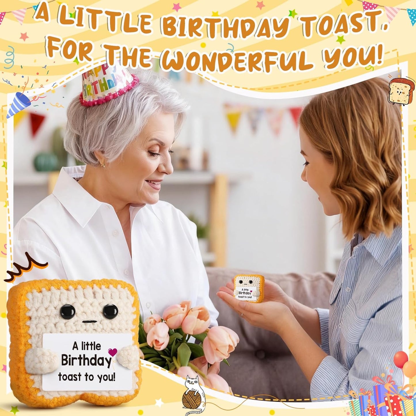 A Little Birthday Toast to You - Funny Happy Birthday Gifts for Women, Men, Mom, Dad
