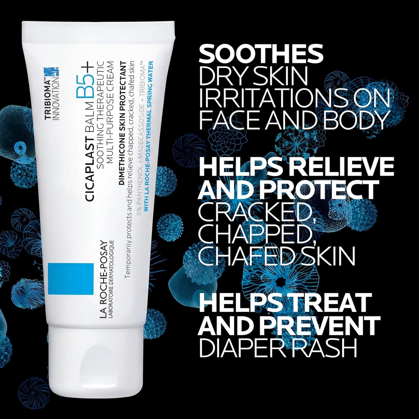 La Roche-Posay Cicaplast Balm B5, Healing Ointment and Soothing Therapeutic Multi Purpose Cream for Dry & Irritated Skin, Body and Hand
