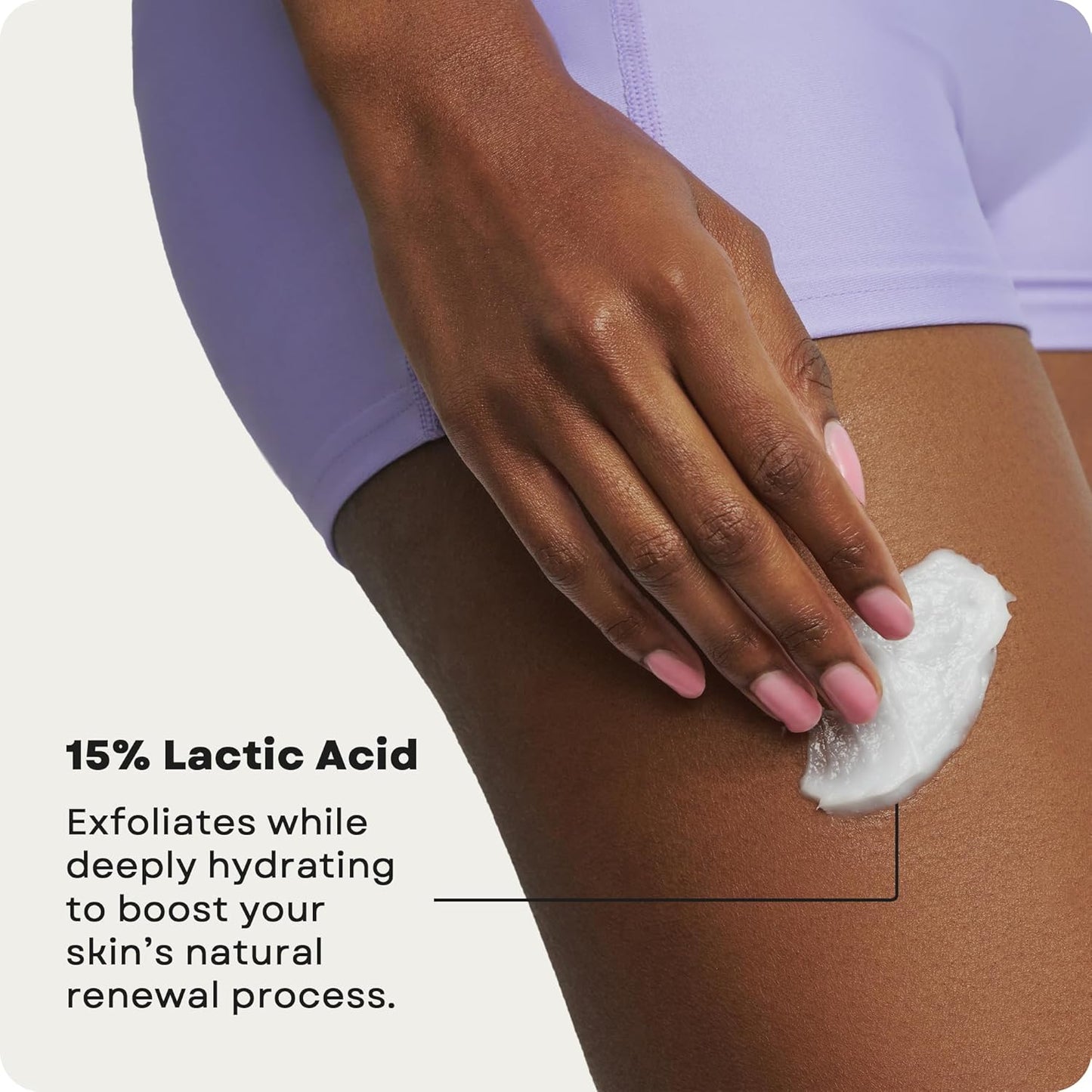 AmLactin KP Bumps Be Gone - Therapeutic Body Cream for Keratosis Pilaris - No-Scrub Exfoliator and Body Moisturizer for Dry Skin with 15% Lactic Acid