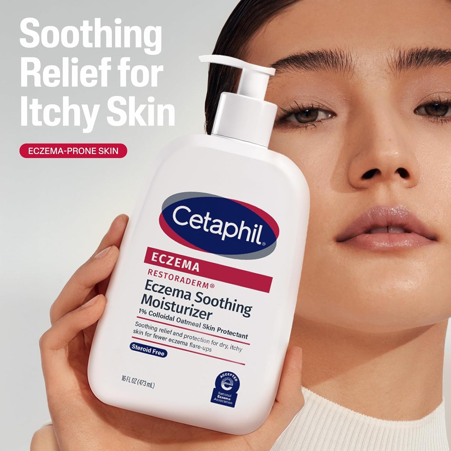 CETAPHIL ECZEMA RESTORADERM Soothing Moisturizer, For Eczema Prone Skin, 16 oz, Fewer Symptom Flare-Ups, 48 Hour
