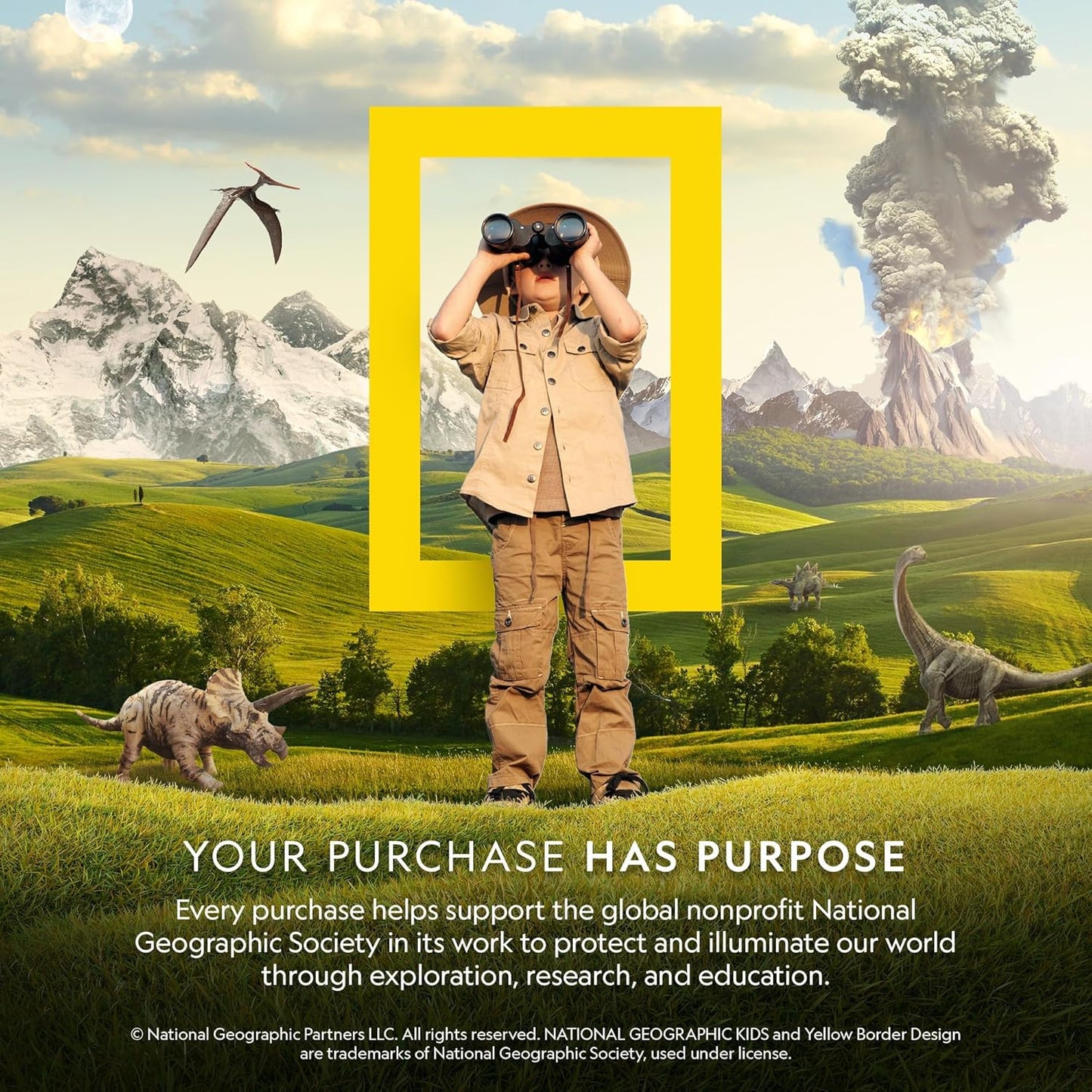 NATIONAL GEOGRAPHIC Air Rocket Toy Ultimate LED Rocket Launcher for Kids, Jump and Launch The Light Up, Air