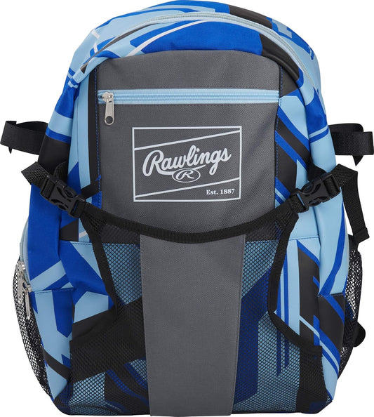Rawlings, REMIX Backpack Equipment Bag, T-Ball & Youth Baseball / Softball, Royal