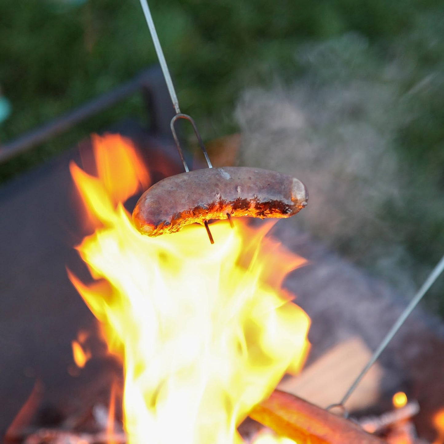 MalloMe Smores Sticks for Fire Pit Long - Marshmallow Roasting Sticks Smores Kit - Smore Skewers Hot Dog Fork Campfire Cooking