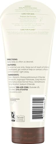 Aveeno Daily Moisturizing Body Lotion, Body Lotion for Dry Skin with Prebiotic Oat, Paraben Free, Fragrance Free