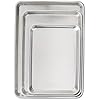 Nordic Ware Naturals 3 Piece Set - USA Made Aluminum Commercial Quality Sheet Pan for Baking or