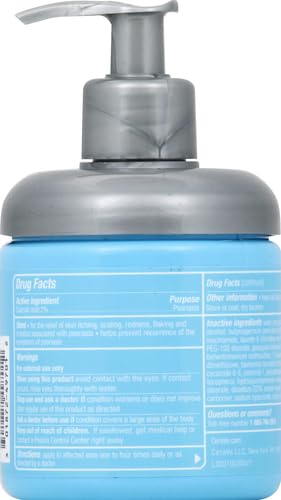 CeraVe Moisturizing Cream for Psoriasis Treatment, With Salicylic Acid for Dry Skin Itch Relief & Urea for