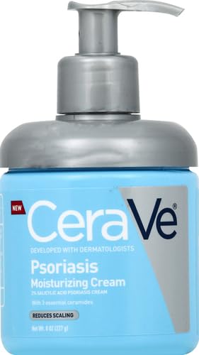 CeraVe Moisturizing Cream for Psoriasis Treatment, With Salicylic Acid for Dry Skin Itch Relief & Urea for