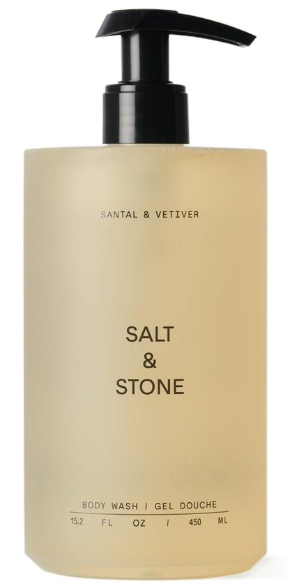 Salt & Stone Body Wash with Antioxidants for Deep Moisture, For Women & Men, Sulfate, Paraben, & Dye Free, Leaving Skin Soft and