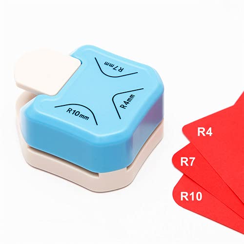QIQQIKIN Paper Corner Rounder 3 in 1 R4mm+R7mm+R10mm Punches for Crafts Cutter Envelope Punch Board Hole Puncher Laminate, DIY Projects, Photo