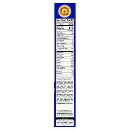 Honey Bunches of Oats with Almonds Breakfast Cereal, Almond Cereal with Oats and Granola Clusters, Family Size 18 oz Box