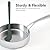 ChefAide 5 Pieces Silicone Spatula Set, Food Grade Rubber Spatula, Upgrade Strong Handle with Ergonomic