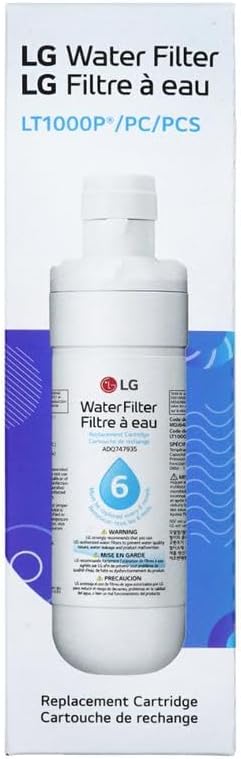LG LT1000P - 6 Month / 200 Gallon Capacity Replacement Refrigerator Water Filter (NSF42, NSF53, and NSF401) ADQ74793501, ADQ75795105