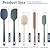 ChefAide 5 Pieces Silicone Spatula Set, Food Grade Rubber Spatula, Upgrade Strong Handle with Ergonomic
