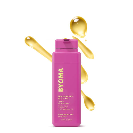 BYOMA Nourishing Body Oil - For All Skin Types - Lightweight, Fast-Absorbing Body Oil with Jojoba & Seabuckthorn -