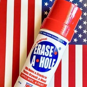 Erase-A-Hole Wall Repair Stick Quick-Dry Nail & Screw Hole Filler for Drywall, Wood & Plaster No Sand Spackle Alternative, Paintable Putty, 4.5 oz