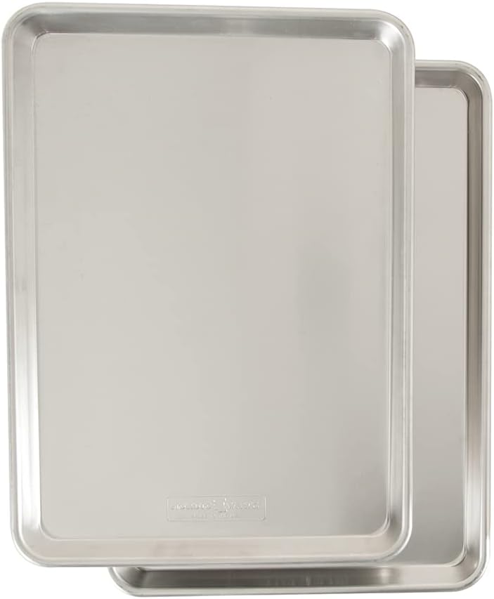 Nordic Ware Naturals Half Sheet - USA Made Aluminum Commercial Quality Sheet Pan for Baking or