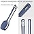ChefAide 5 Pieces Silicone Spatula Set, Food Grade Rubber Spatula, Upgrade Strong Handle with Ergonomic