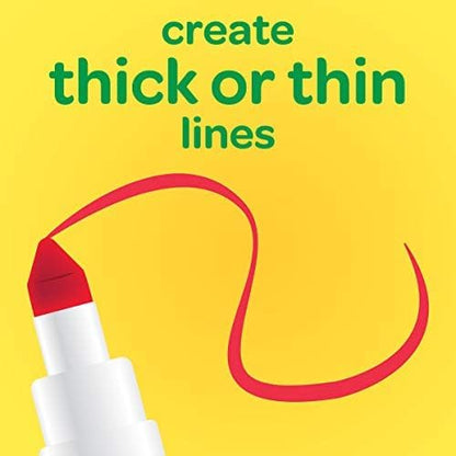 Crayola Super Tips Marker Set (100ct), Fine Point Washable Markers, Drawing Markers for Kids & Adults, Create Thick & Thin Lines, Art