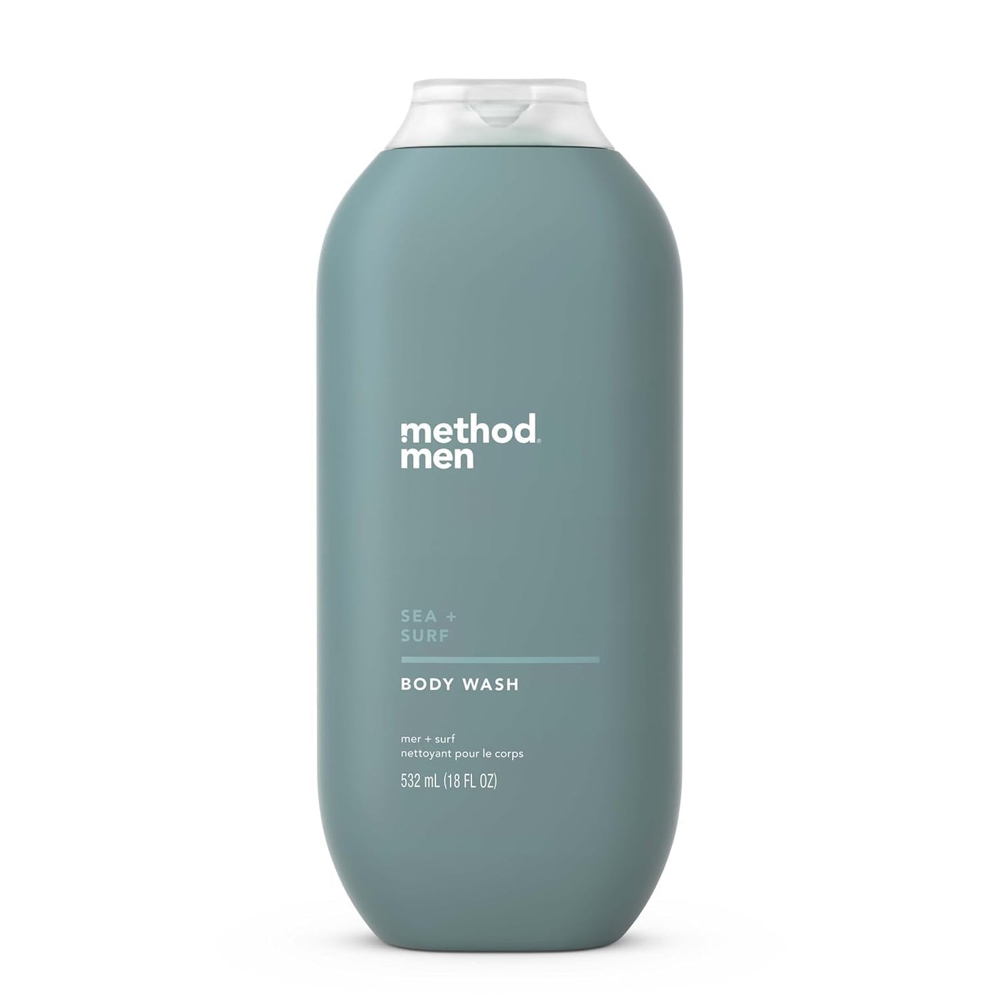 Method Men Body Wash, Sea and Surf Scent, Paraben and Phthalate Free, Quick-Lathering Cleansers, Cruelty Free, 18 oz