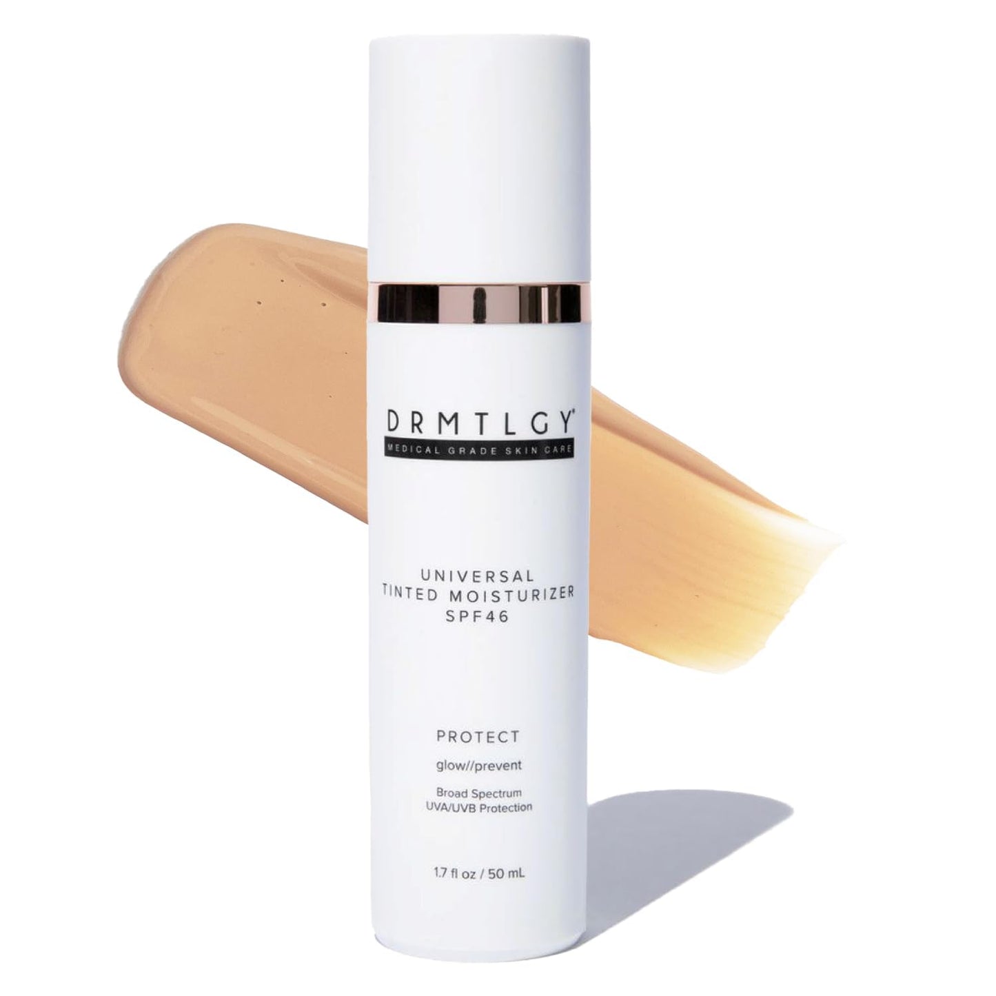 DRMTLGY Universal Tinted Moisturizer SPF 46 Hydrating Dewy Tinted Sunscreen for Face with Zinc Oxide & Octinoxate Niacinamide & Hyaluronic Acid Broad