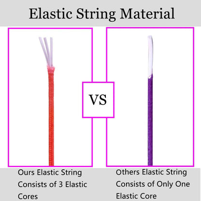 LUSTEMBER 1mm Stretchy Bracelet String, Sturdy Rainbow Elastic String Elastic Cord for Jewelry Making, Necklaces, Beading and Crafts