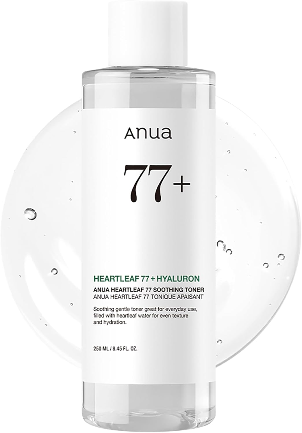 Anua Heartleaf 77 Soothing Toner, Moisturizing & Calming Facial Toner for Glass Skin, Hyaluronic Acid, Lightweight Hydration for Sensitive