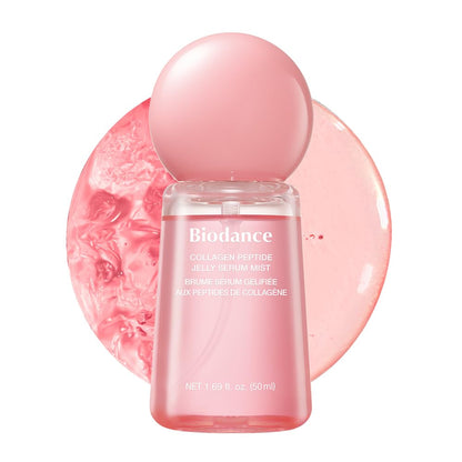 BIODANCE Collagen Peptides Jelly Serum Mist, Hydrating Face Mist, Plumping, Anti-Aging Face Spray, Sprayable