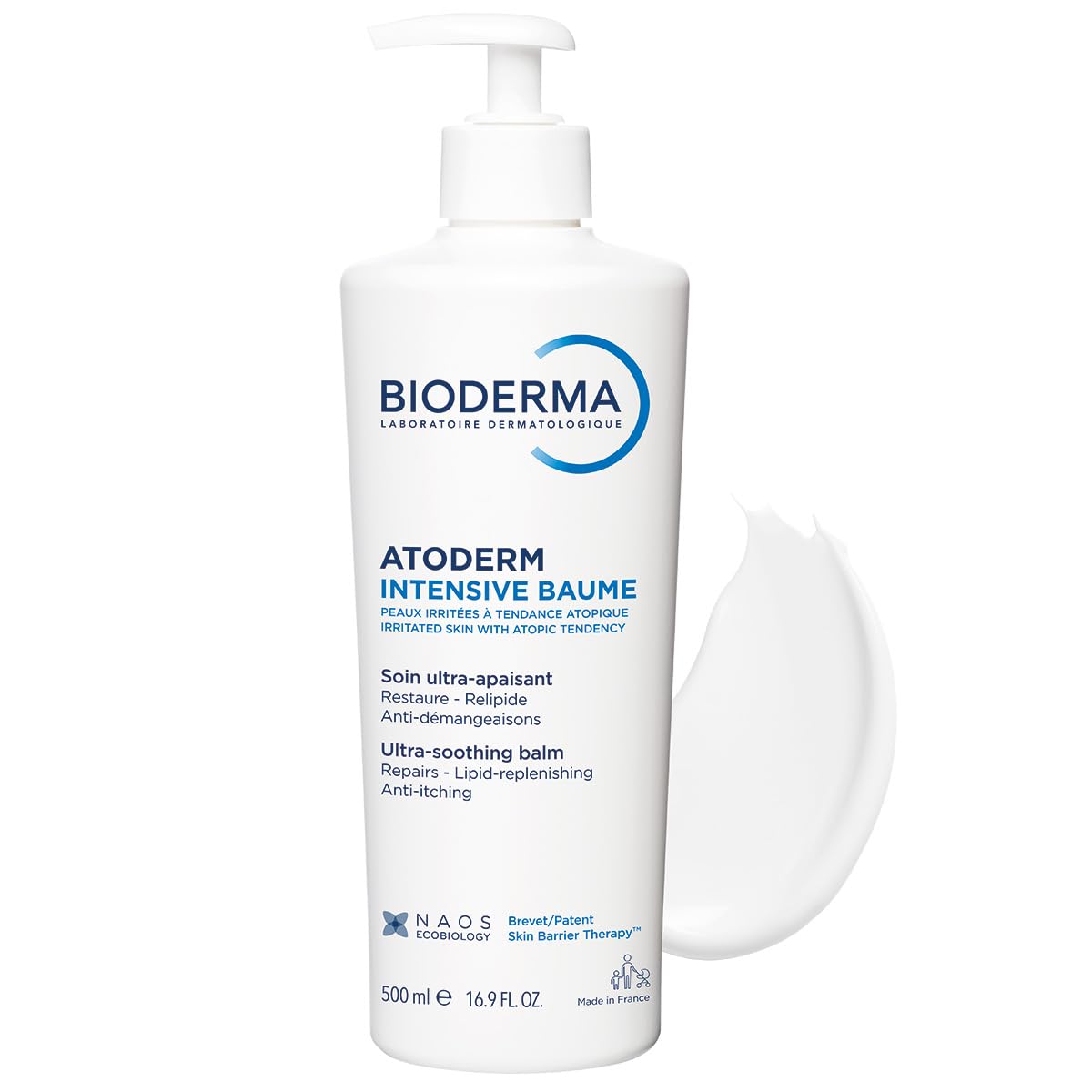 Bioderma Atoderm Intensive Balm, Hydrating Balm for Dry to Atopic Sensitive Skin, Face & Body Moisturizer with Ultra Soothing Anti-Itching