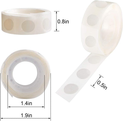 1000pcs Glue Point Clear Balloon Glue Removable Adhesive Dots Double Sided Dots of Glue Tape for Balloons Craft Glue Points Dots Sticky Dots or